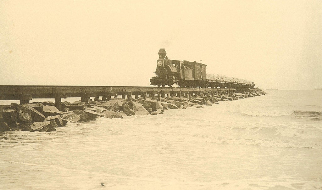 1860 Rail Bridge on North jetty