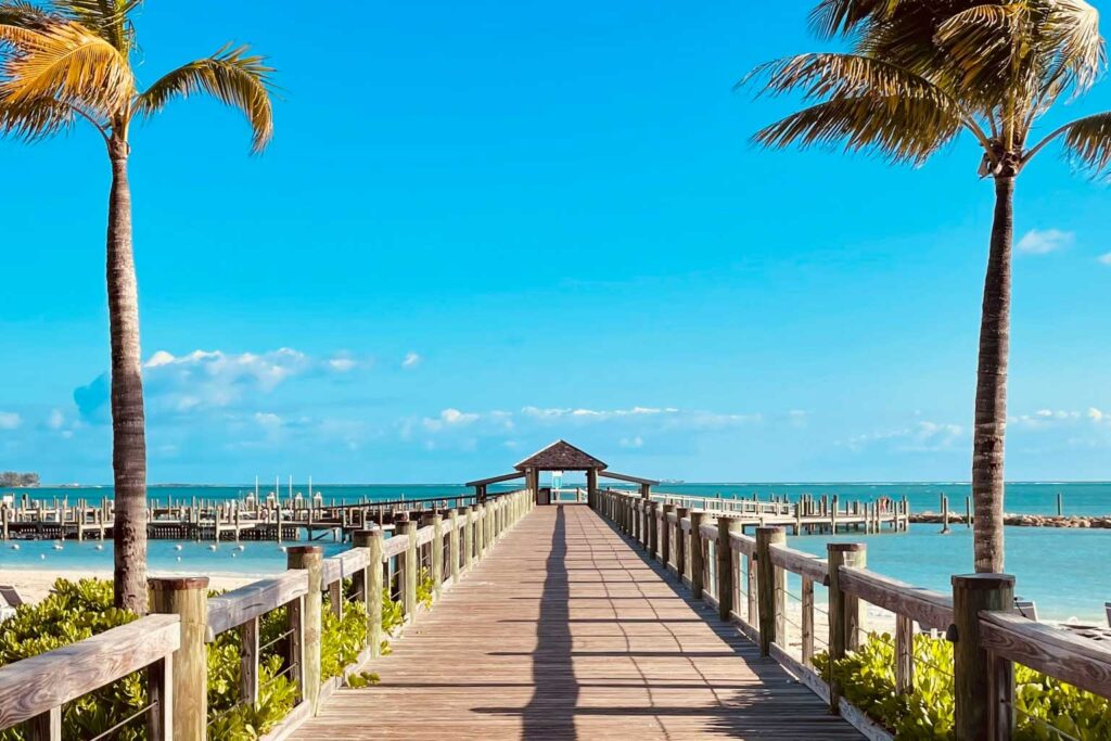 Relaxing tropical escape inspired by a cruise from Galveston to Bahamas.