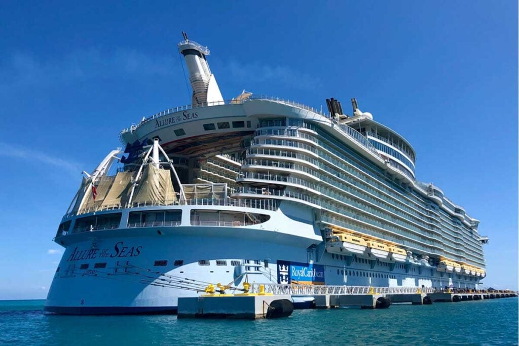 Port of Galveston Royal Caribbean, cruise ship up close