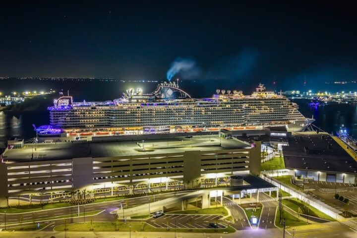 MSC Seascape docked at Cruise Terminal 16 at night MSC Seascape docked at Cruise Terminal 16 at night